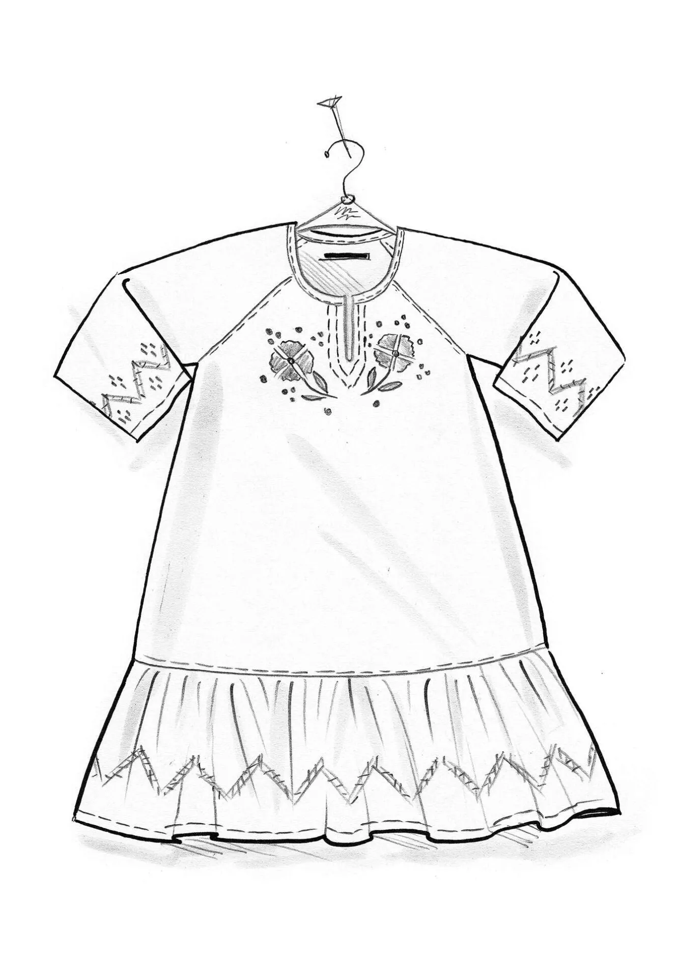 Gudrun Sjödén Barnnattlinne "Twinkle" i ekologisk bomull