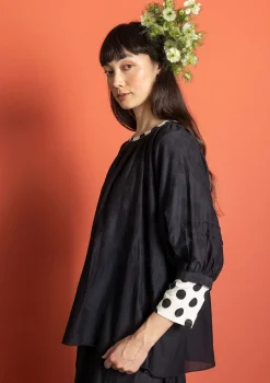 Gudrun Sjödén Blus i bomull/siden