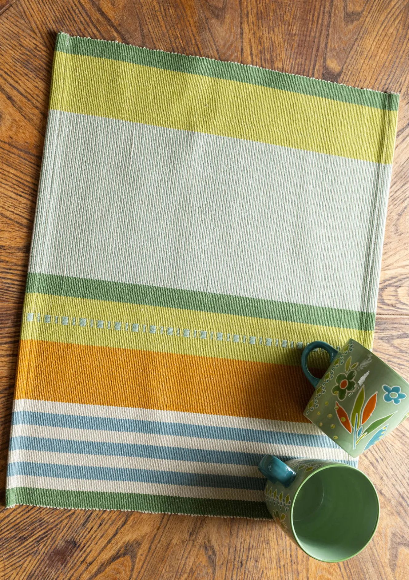 Gudrun Sjödén Bordstablett "Wild rose" i ekologisk bomull