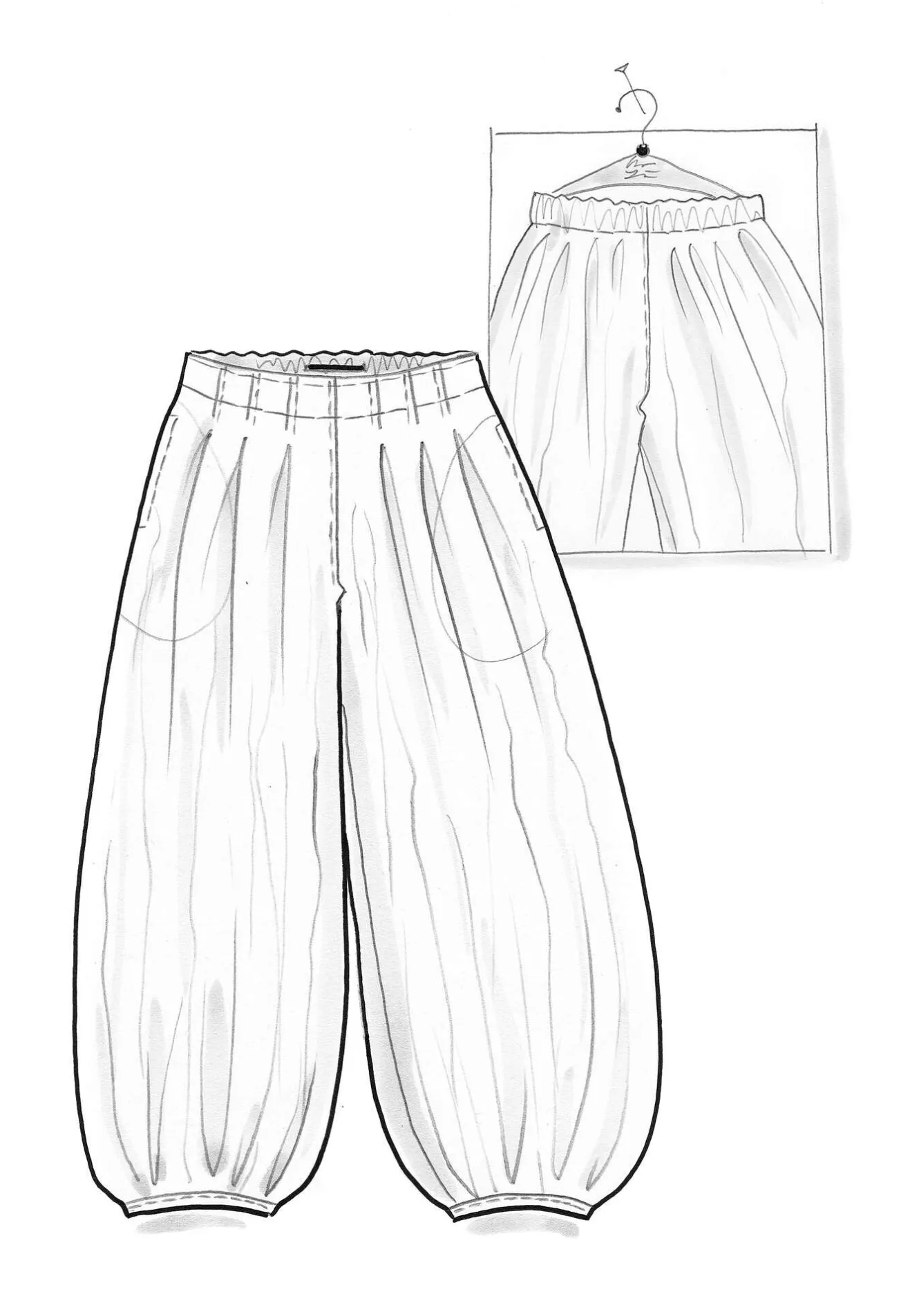 Gudrun Sjödén Byxa i bomull/siden