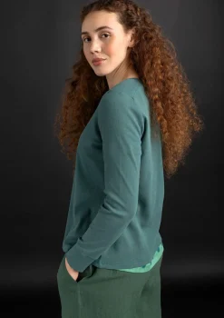 Gudrun Sjödén Farfarströja i ekologisk bomullsrib