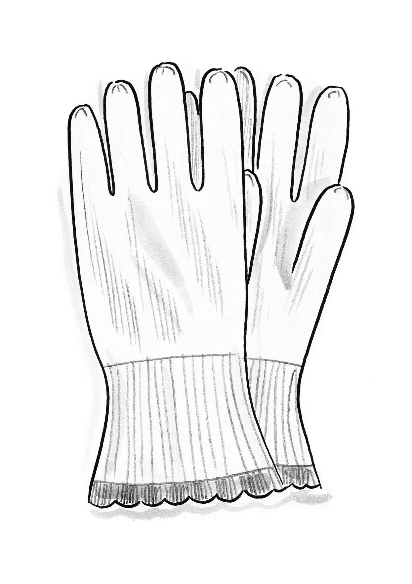 Gudrun Sjödén Fingervante i lammull