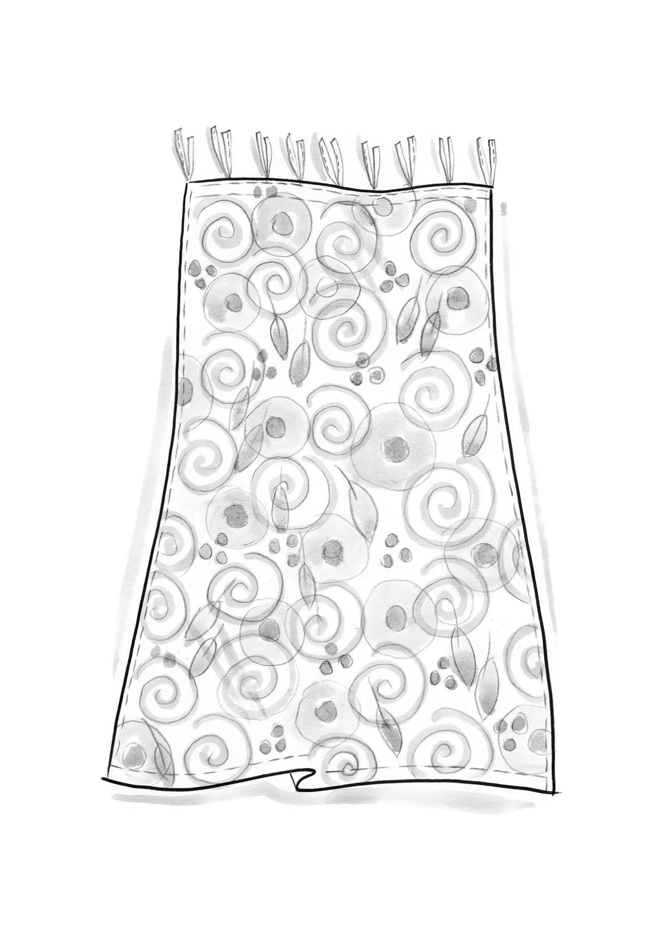 Gudrun Sjödén Gardin "Cumulus" i ekologisk bomull