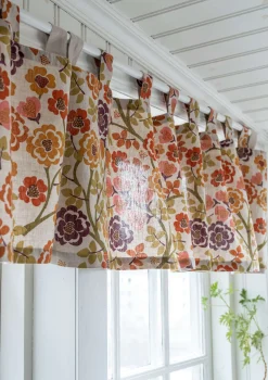 Gudrun Sjödén Gardinkappa "Wild rose" i lin/bomull