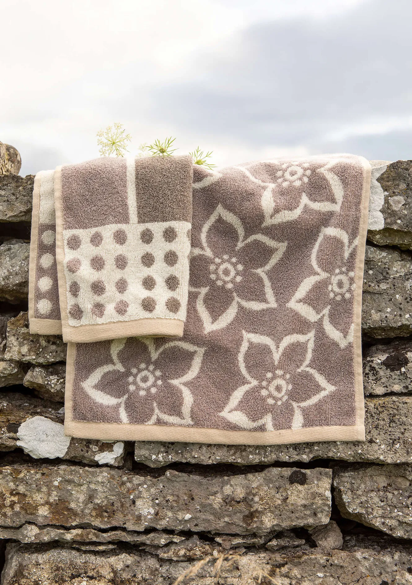 Gudrun Sjödén Gästhandduk "Flow" i ekologisk bomull 2-pack