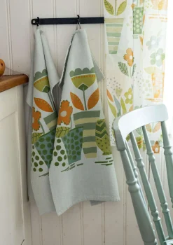 Gudrun Sjödén Kökshandduk "Flower pots" i ekologisk bomull