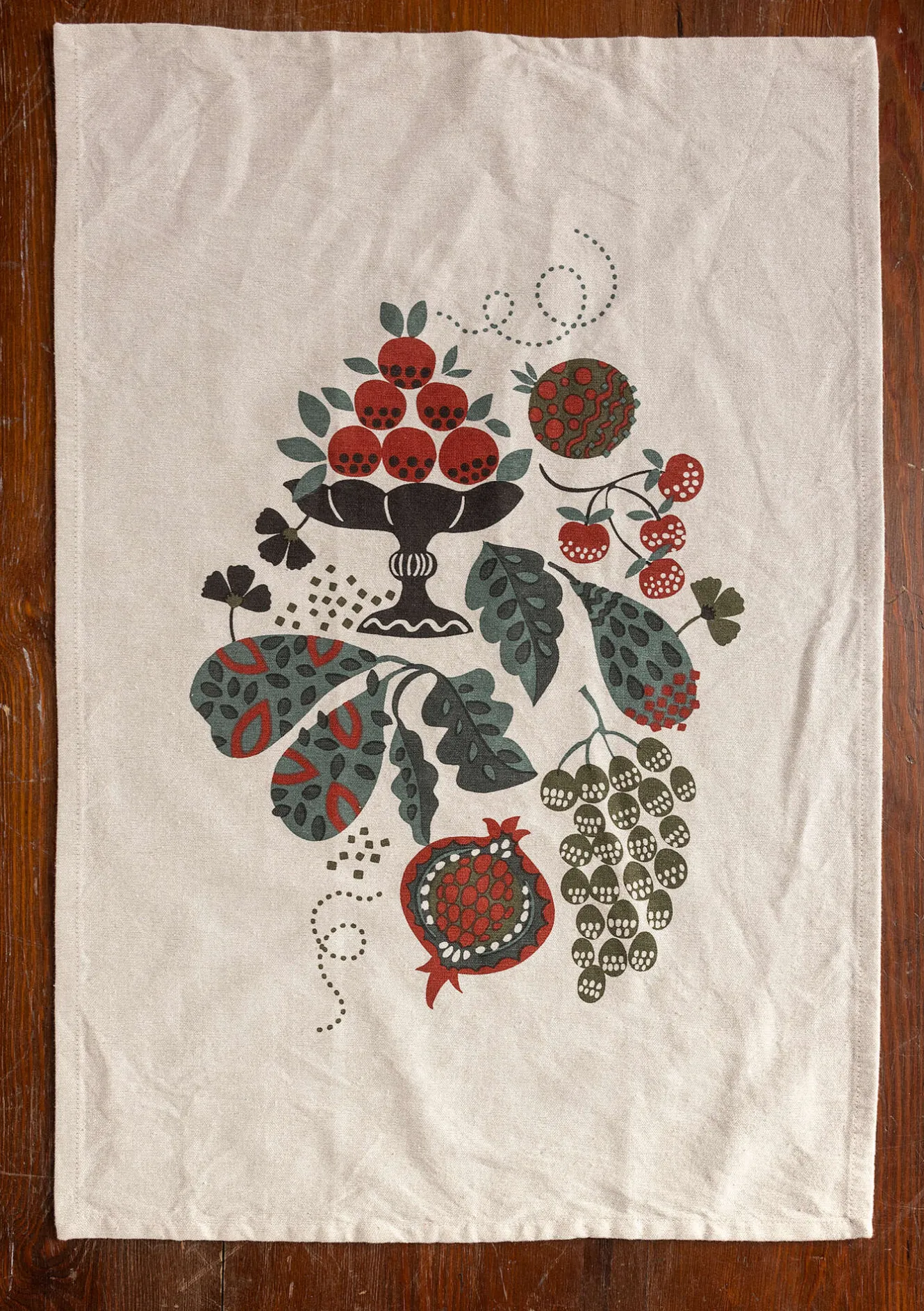 Gudrun Sjödén Kökshandduk "Fruits" i ekologisk bomull