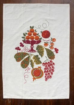 Gudrun Sjödén Kökshandduk "Fruits" i ekologisk bomull