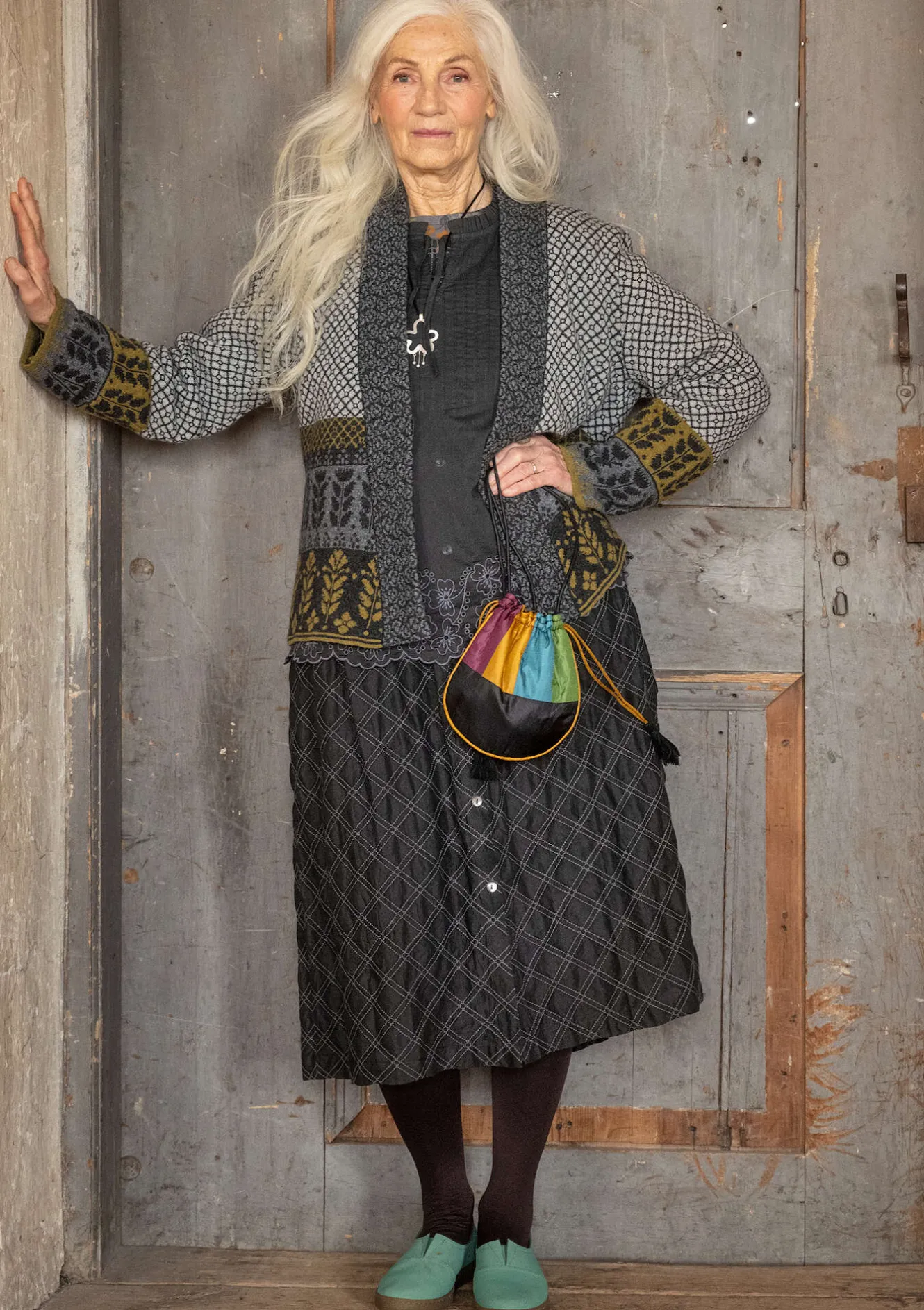 Gudrun Sjödén Kofta "Edda" i återvunnen ullmix