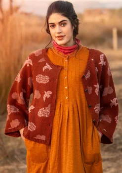 Gudrun Sjödén Kofta "Flyttfågel" i återvunnen ullmix/ återvunnen bomull