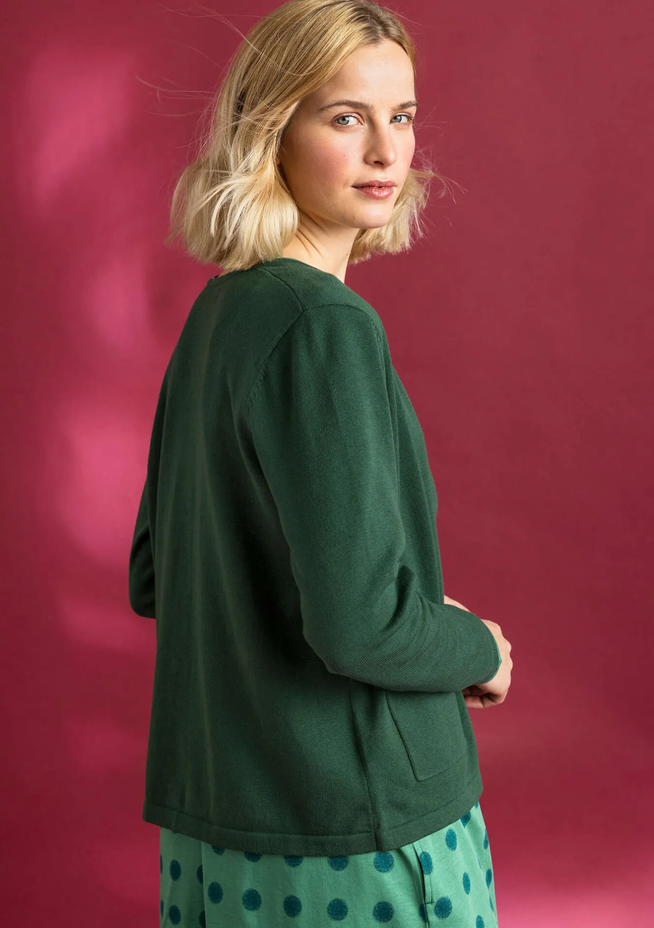 Gudrun Sjödén Kofta i ekologisk/återvunnen bomull