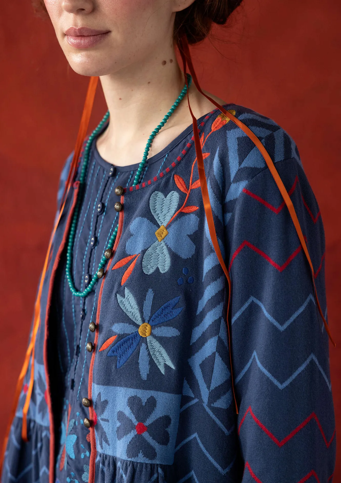 Gudrun Sjödén Kofta "Maria" i ekologisk/återvunnen bomull