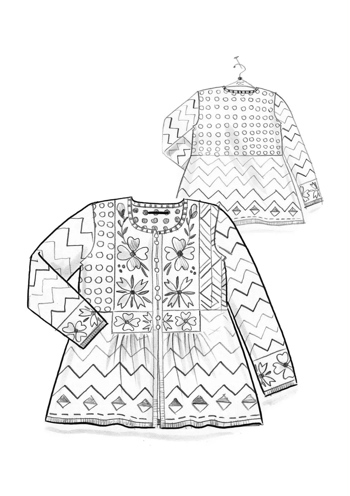 Gudrun Sjödén Kofta "Maria" i ekologisk/återvunnen bomull