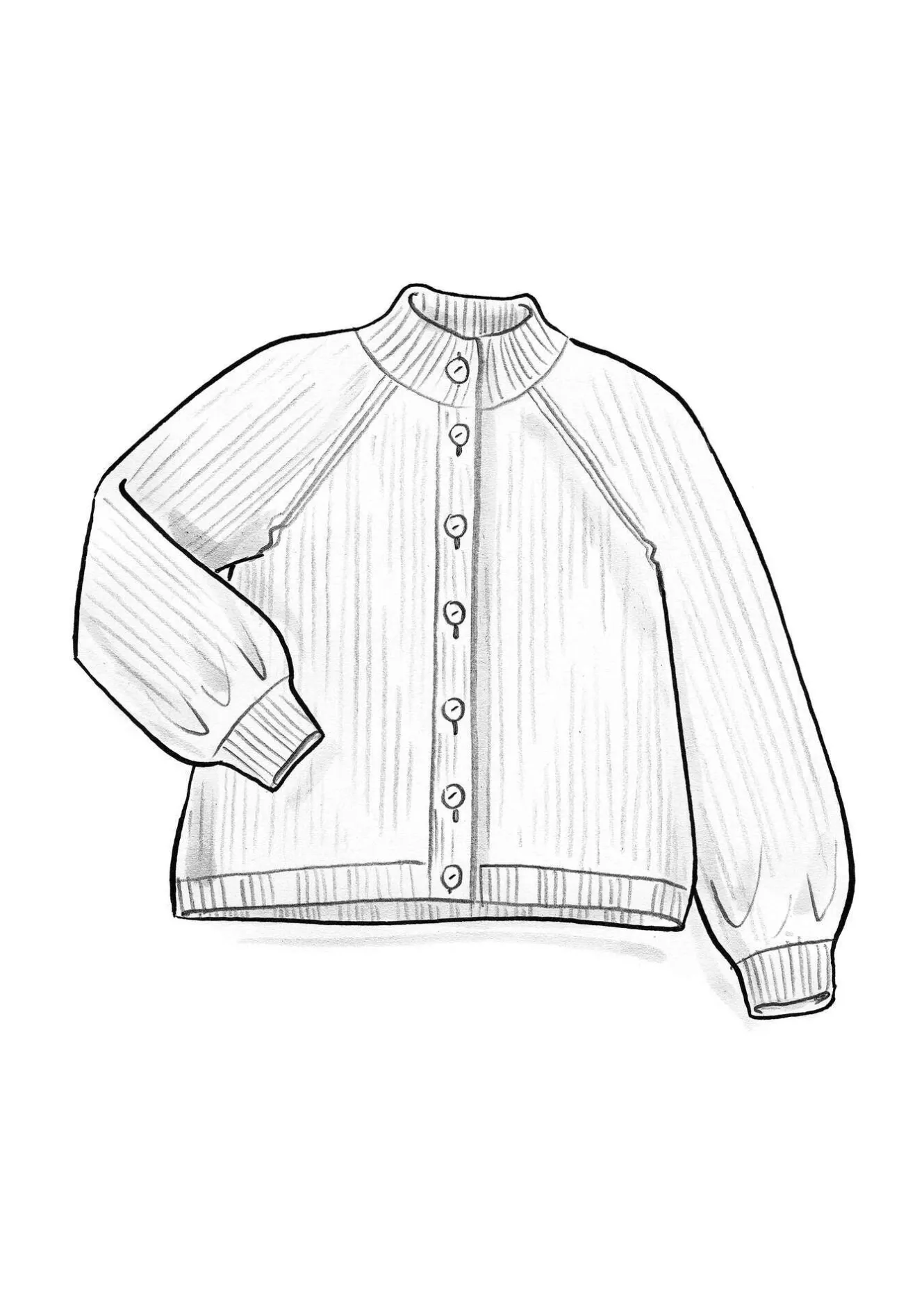 Gudrun Sjödén Kofta "Vinternatt" i alpackamix