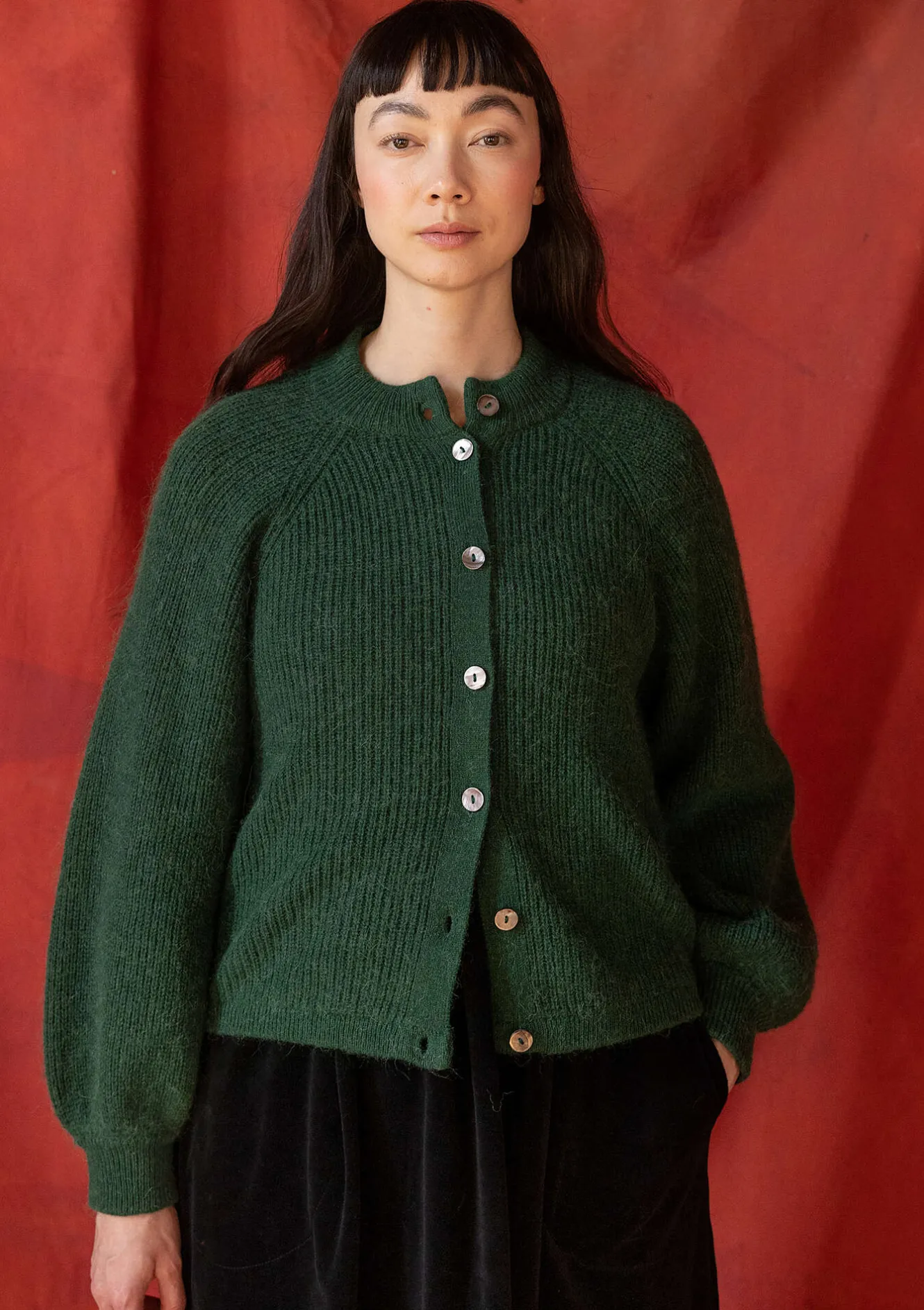 Gudrun Sjödén Kofta "Vinternatt" i alpackamix