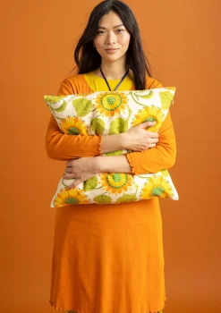Gudrun Sjödén Kuddfodral "Sunflower" i ekologisk bomull/lin