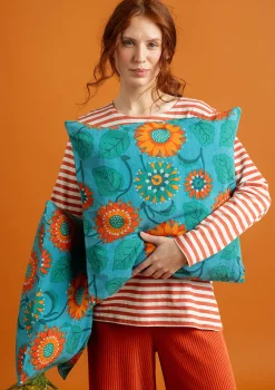 Gudrun Sjödén Kuddfodral "Sunflower" i ekologisk bomull/lin