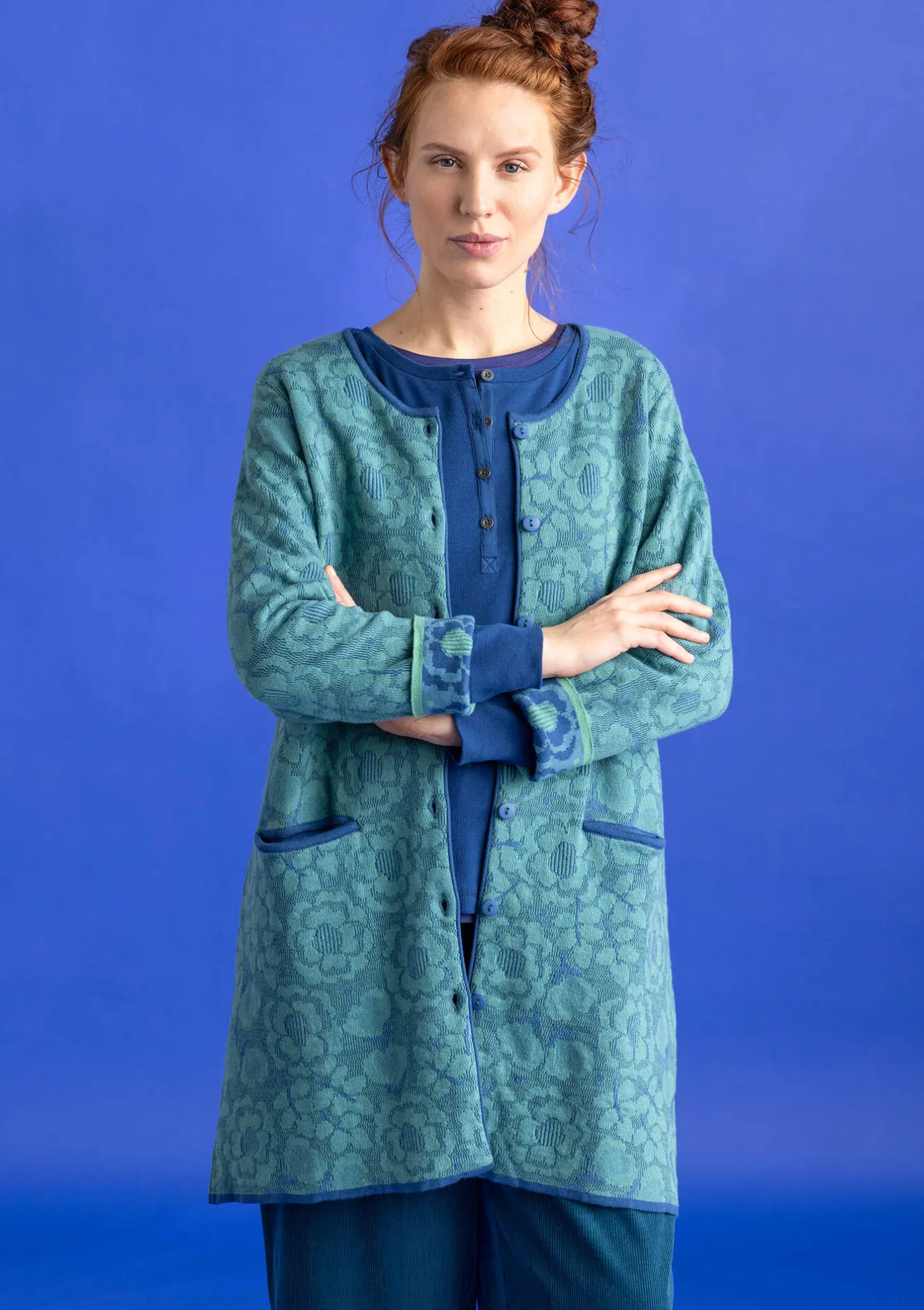 Gudrun Sjödén Långkofta "Astrid" i ekologisk/återvunnen bomull