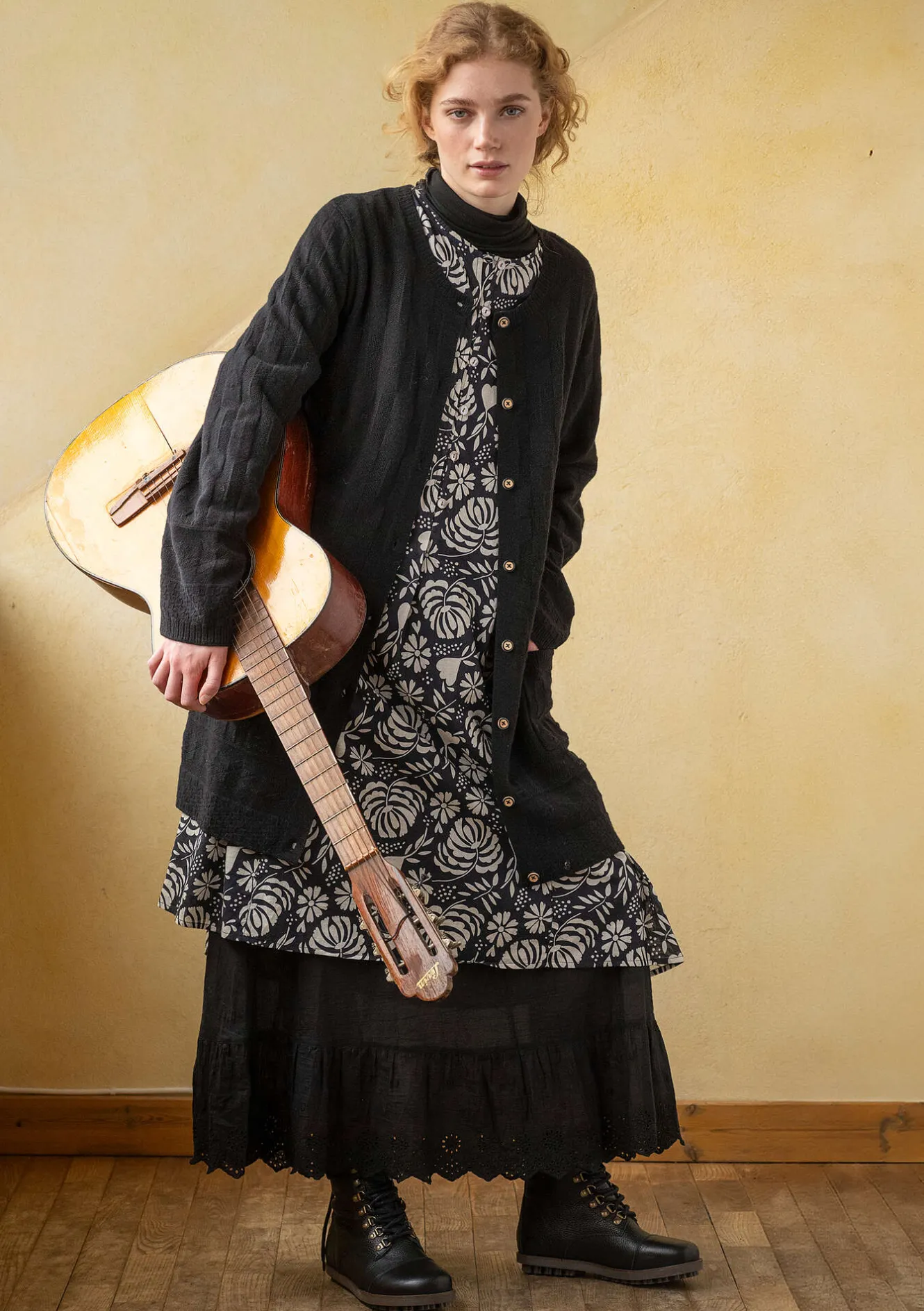 Gudrun Sjödén Långkofta "Capella" i lammull