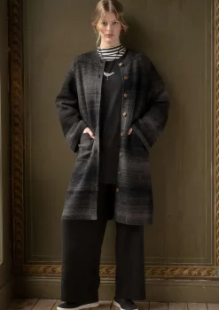 Gudrun Sjödén Långkofta "Eckerö" i effektfärgad ull