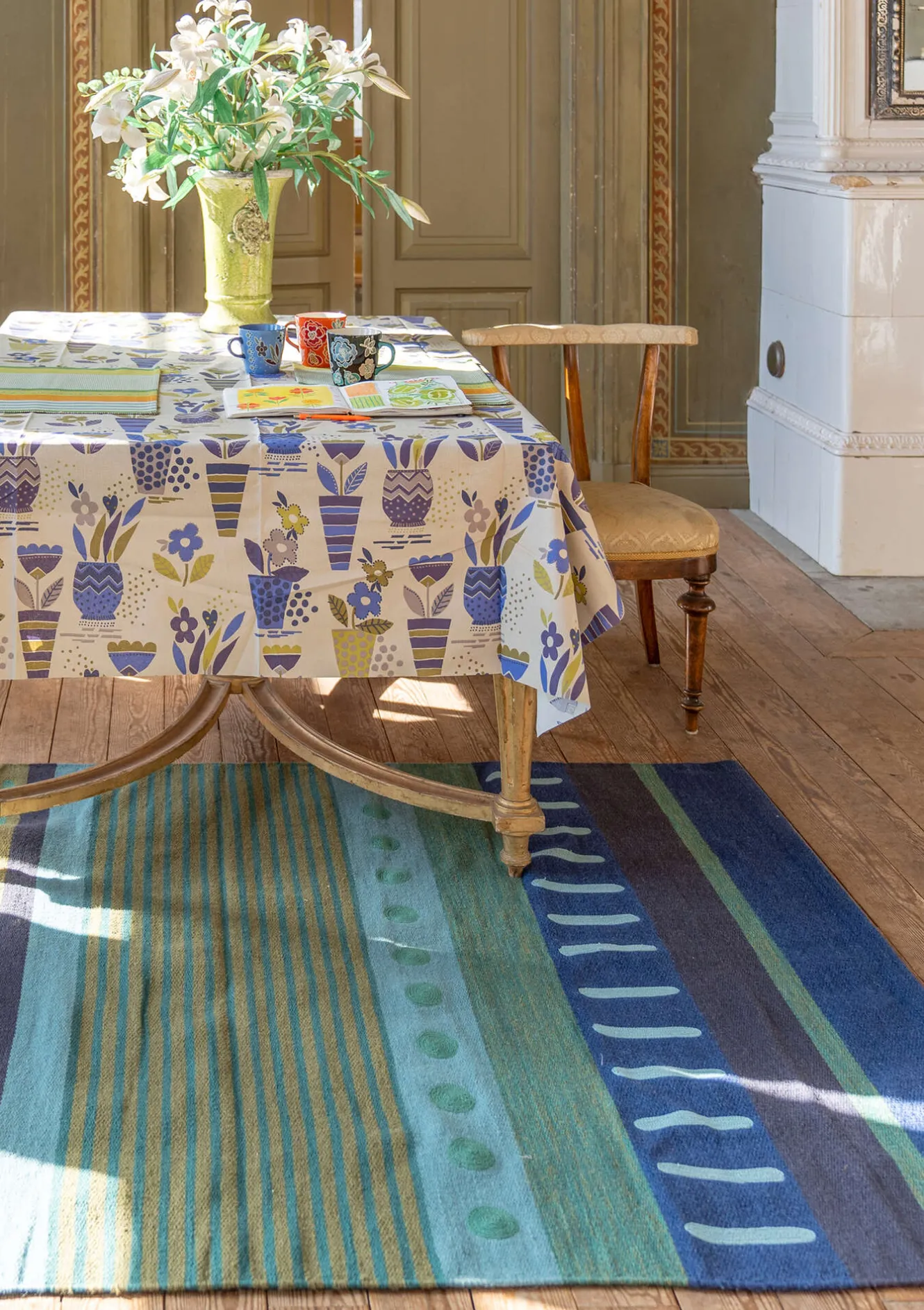 Gudrun Sjödén Matta "Freja" i ull