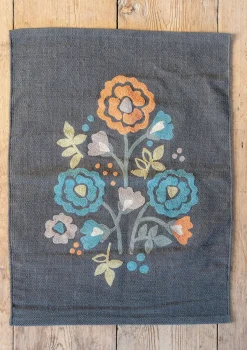 Gudrun Sjödén Matta "Wild rose" i ekologisk bomull