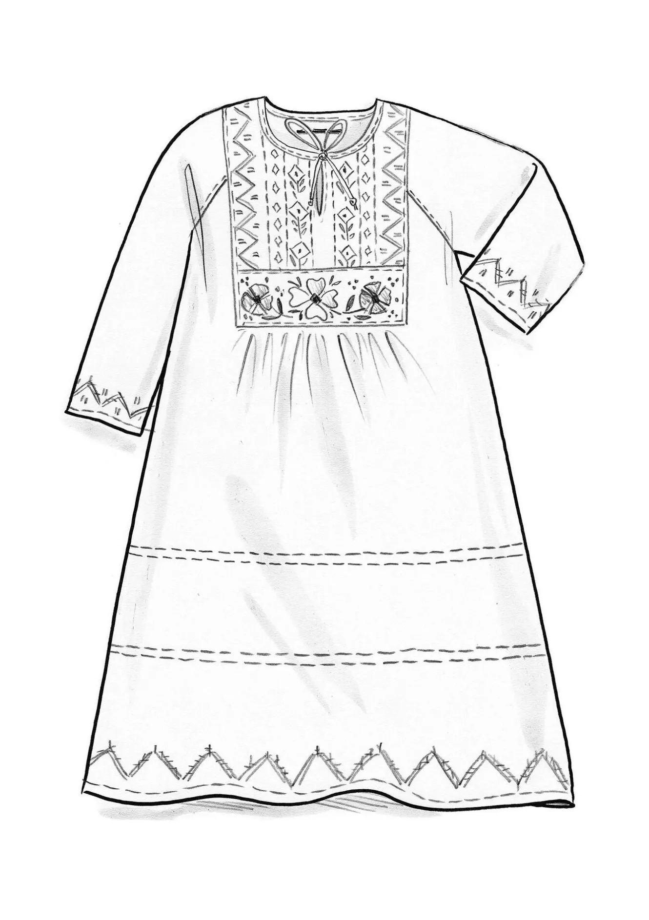 Gudrun Sjödén Nattlinne "Twinkle" i ekologisk bomull