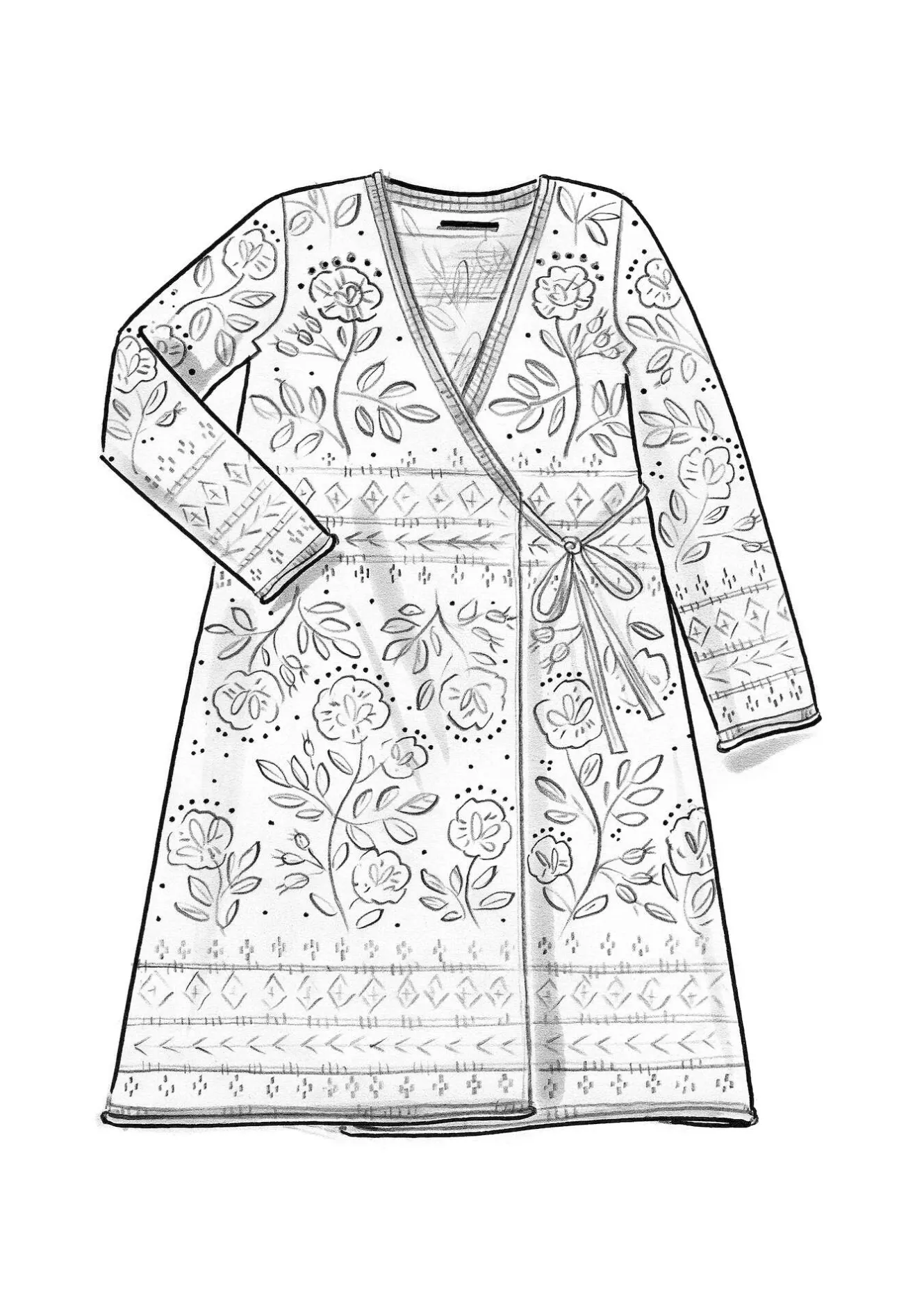 Gudrun Sjödén Omlottkofta "Lisa" i ekologisk/återvunnen bomull