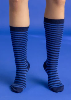 Gudrun Sjödén Randig knästrumpa i ekologisk bomull