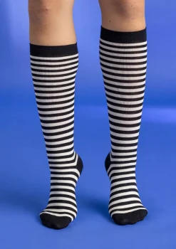 Gudrun Sjödén Randig knästrumpa i ekologisk bomull