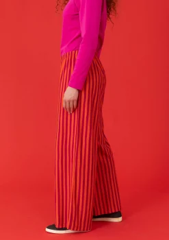 Gudrun Sjödén Randig trikåbyxa i ekologisk bomull/modal