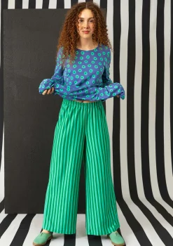 Gudrun Sjödén Randig trikåbyxa i ekologisk bomull/modal