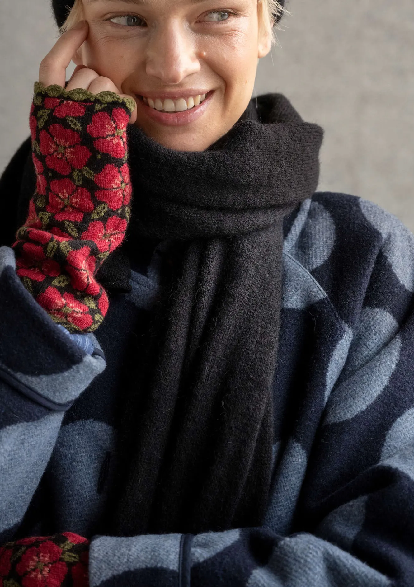 Gudrun Sjödén Stickad halsduk i alpackamix