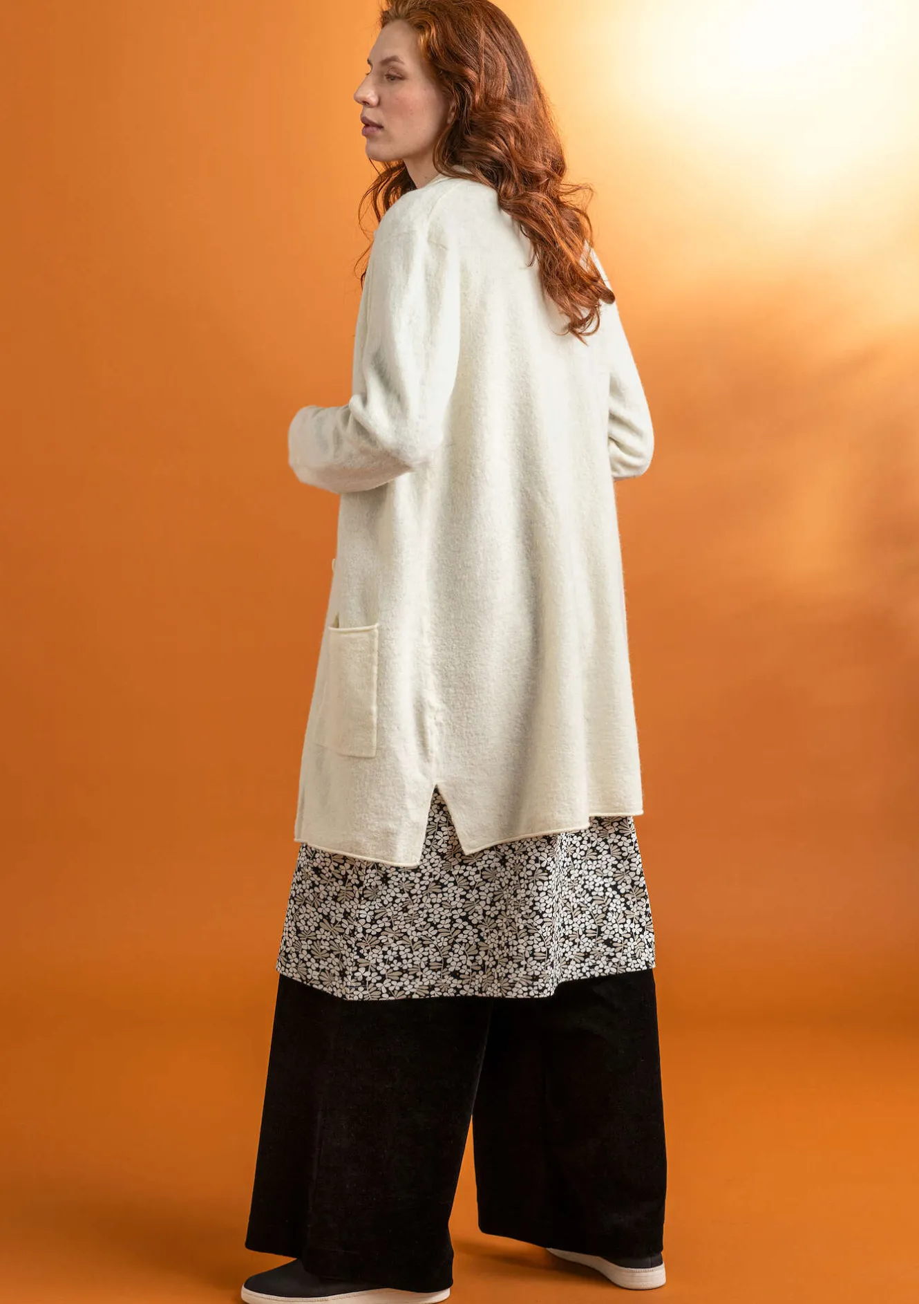 Gudrun Sjödén Stickad kavaj i filtad ekologisk ull