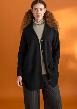 Gudrun Sjödén Stickad kavaj i filtad ekologisk ull