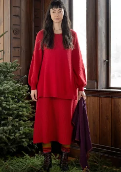 Gudrun Sjödén Stickad kjol "Vinternatt" i alpackamix