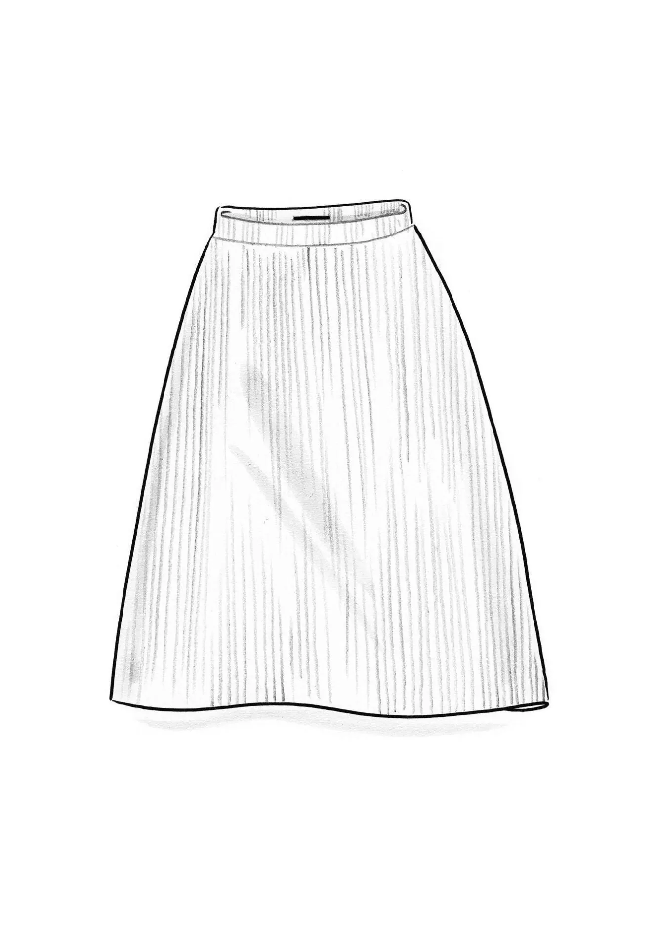 Gudrun Sjödén Stickad kjol "Vinternatt" i alpackamix