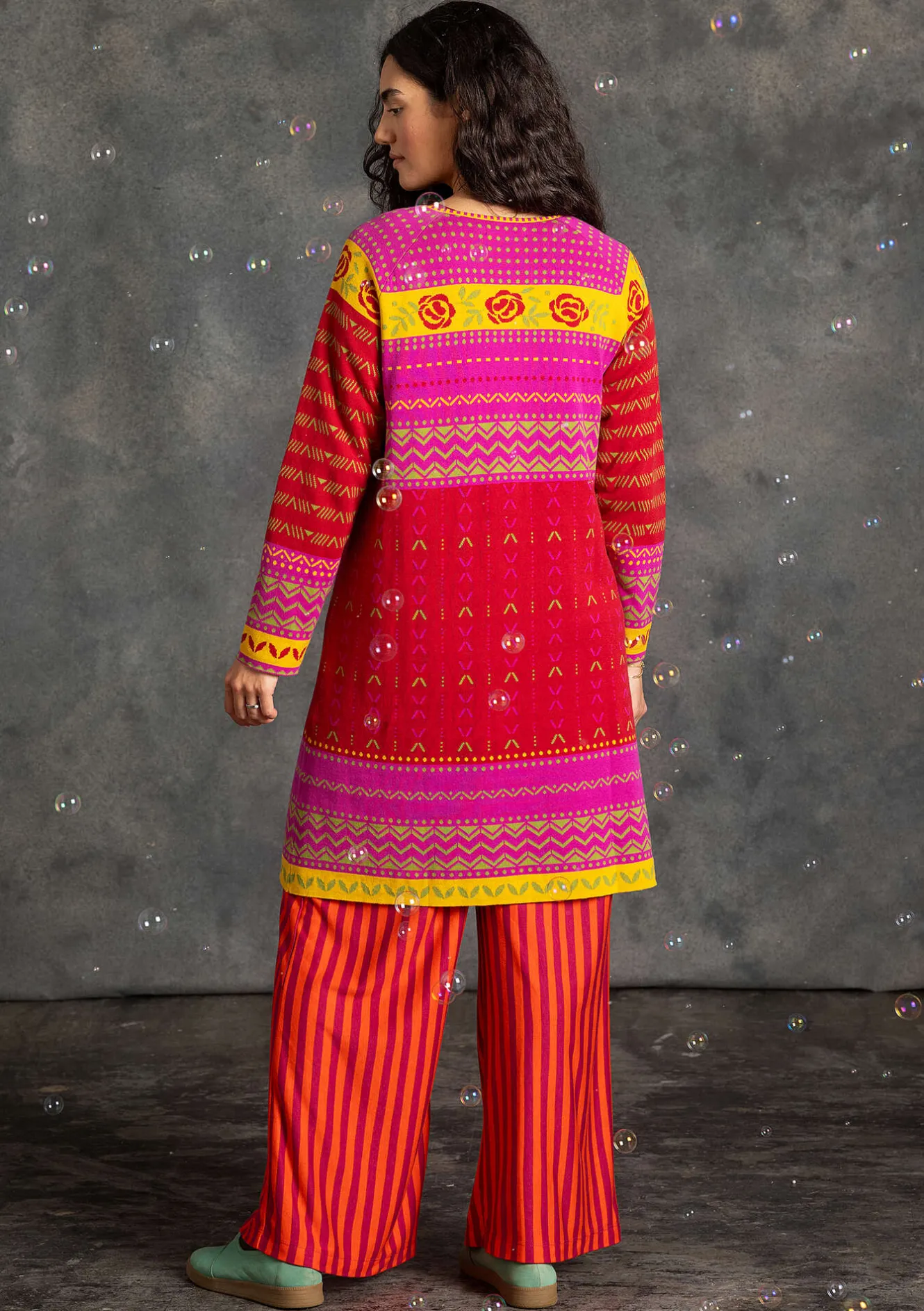 Gudrun Sjödén Stickad klänning "Kajsa" i ekologisk/återvunnen bomull