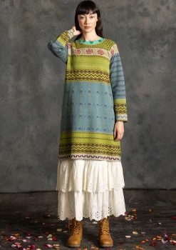 Gudrun Sjödén Stickad klänning "Kajsa" i ekologisk/återvunnen bomull