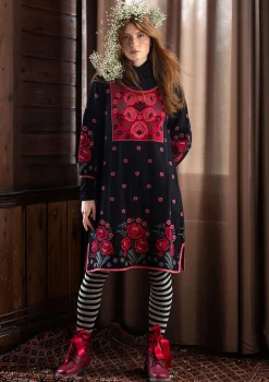 Gudrun Sjödén Stickad klänning "Stine" i ekologisk/återvunnen bomull