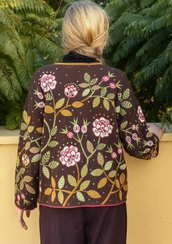 Gudrun Sjödén Stickad tröja "Nyponros" i ekologisk/återvunnen bomull