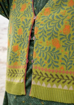 Gudrun Sjödén Stickad väst "Aurora" i ekologisk och återvunnen bomull/ull