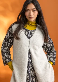 Gudrun Sjödén Stickad väst i alpackamix