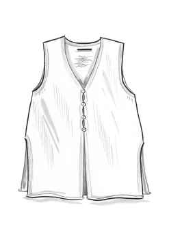 Gudrun Sjödén Stickad väst i alpackamix