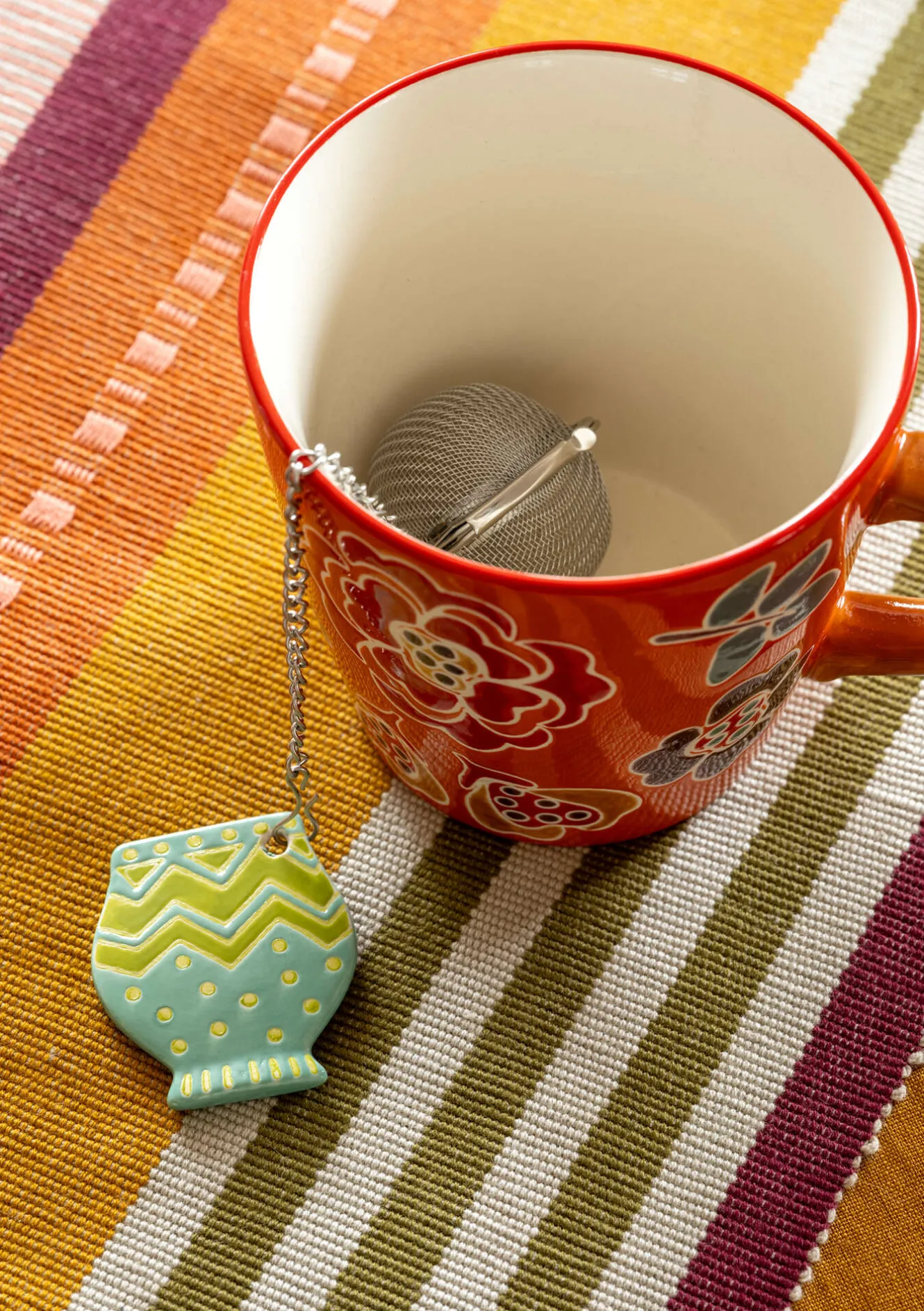 Gudrun Sjödén Tesil "Flower pots" i keramik/metall