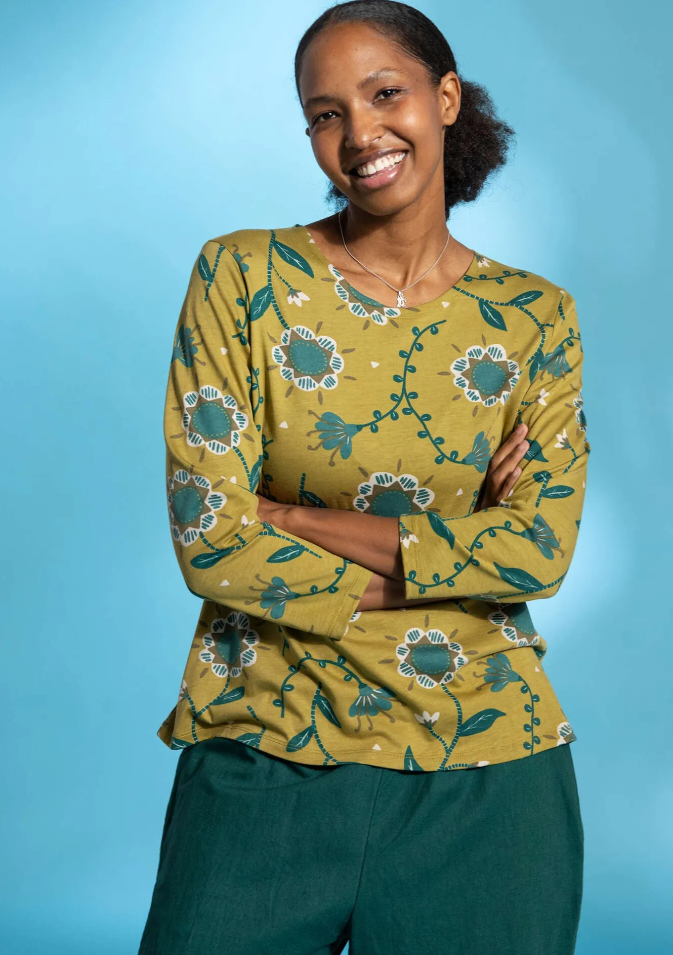 Gudrun Sjödén Top "Strandglim" i ekologisk bomull/modal