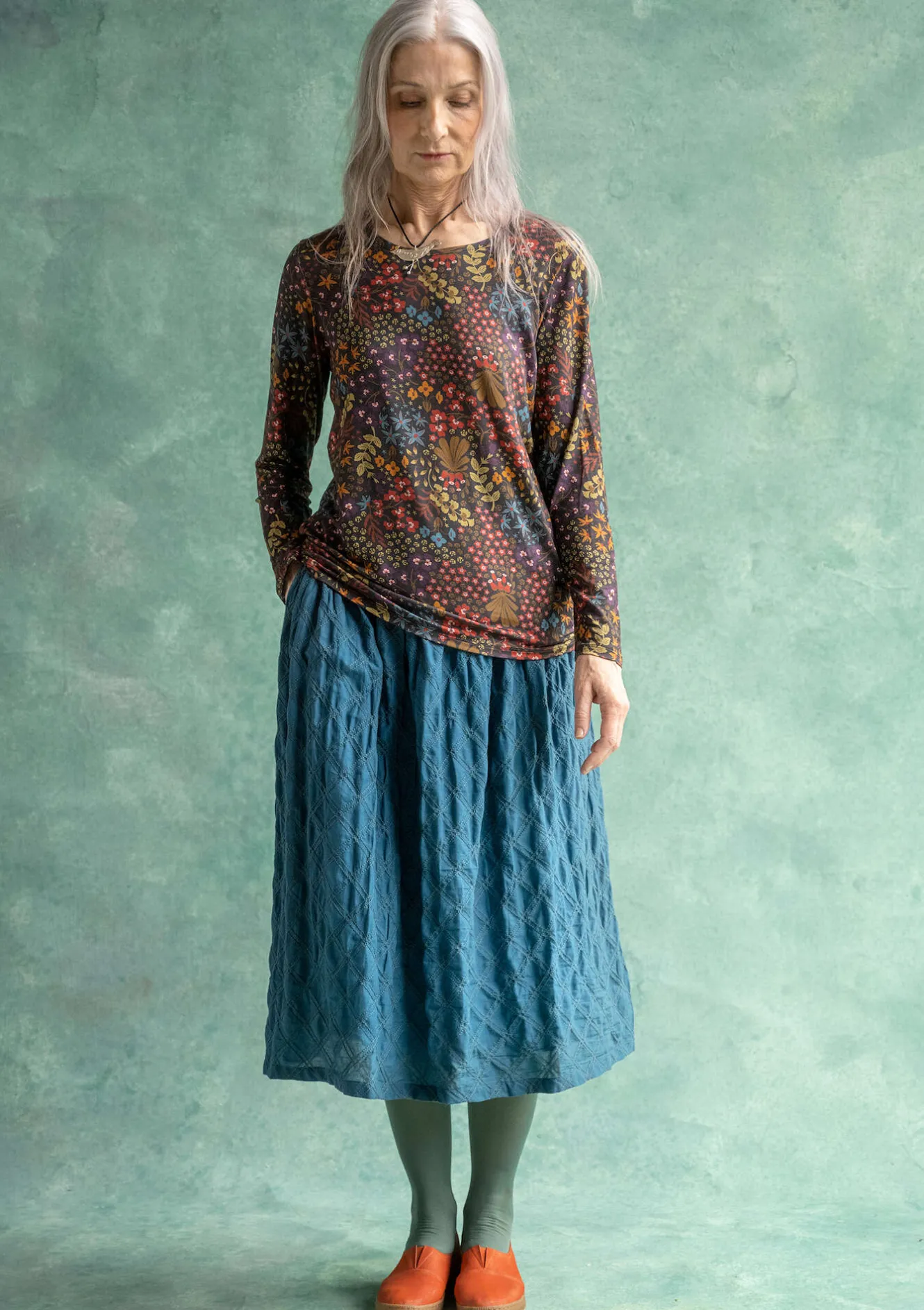 Gudrun Sjödén Top "Ylfa" i lyocell/elastan