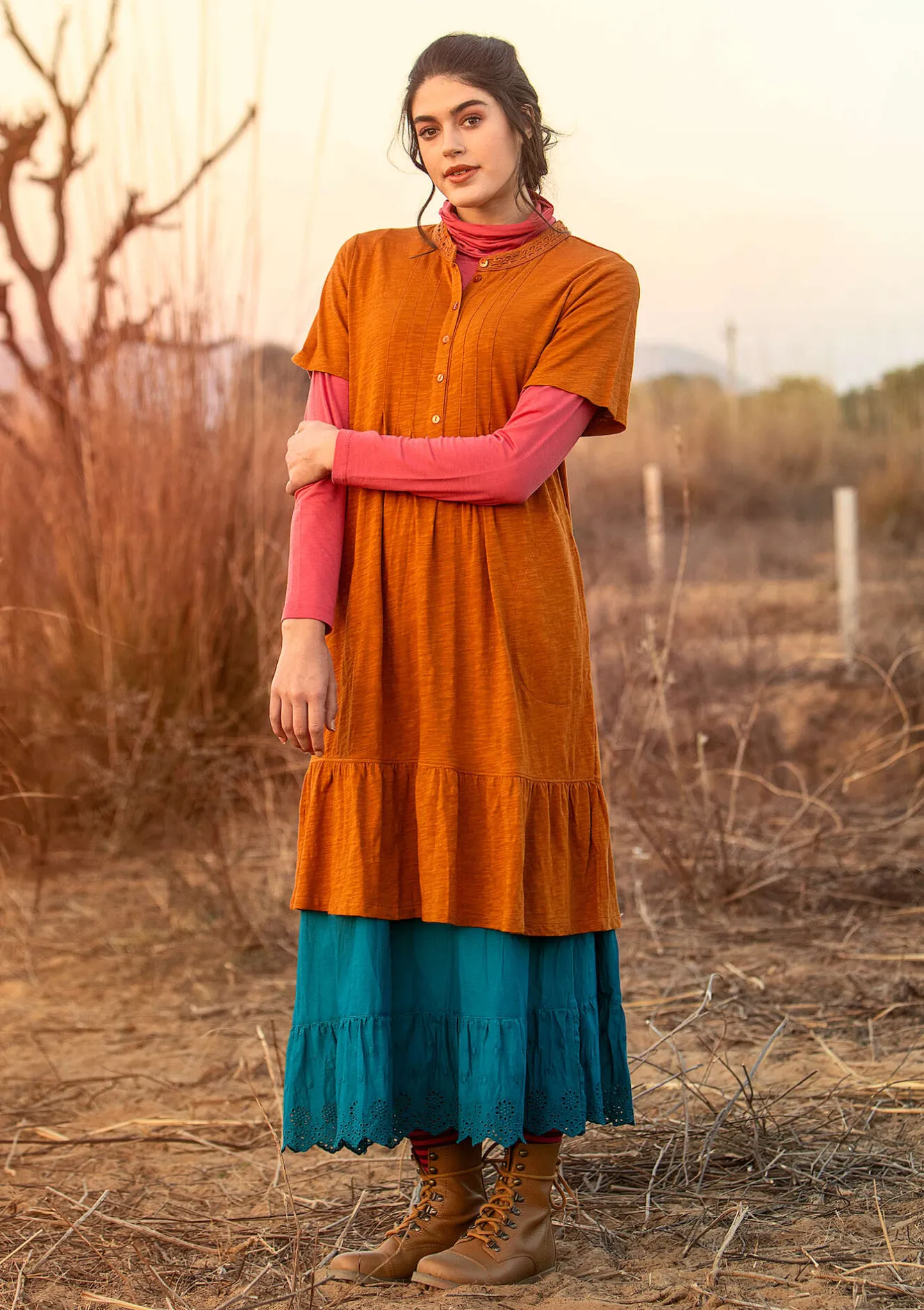 Gudrun Sjödén Trikåklänning i ekologisk bomull