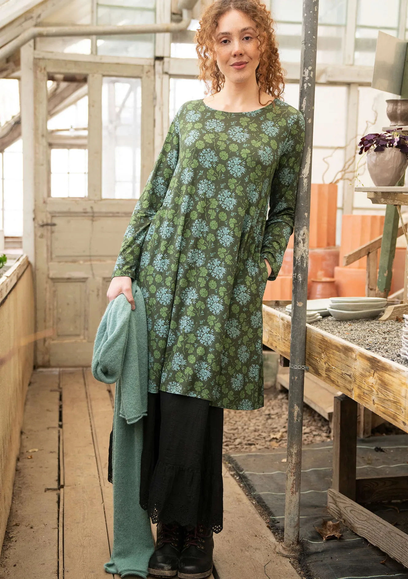 Gudrun Sjödén Trikåklänning "Pelargon" i lyocell/elastan