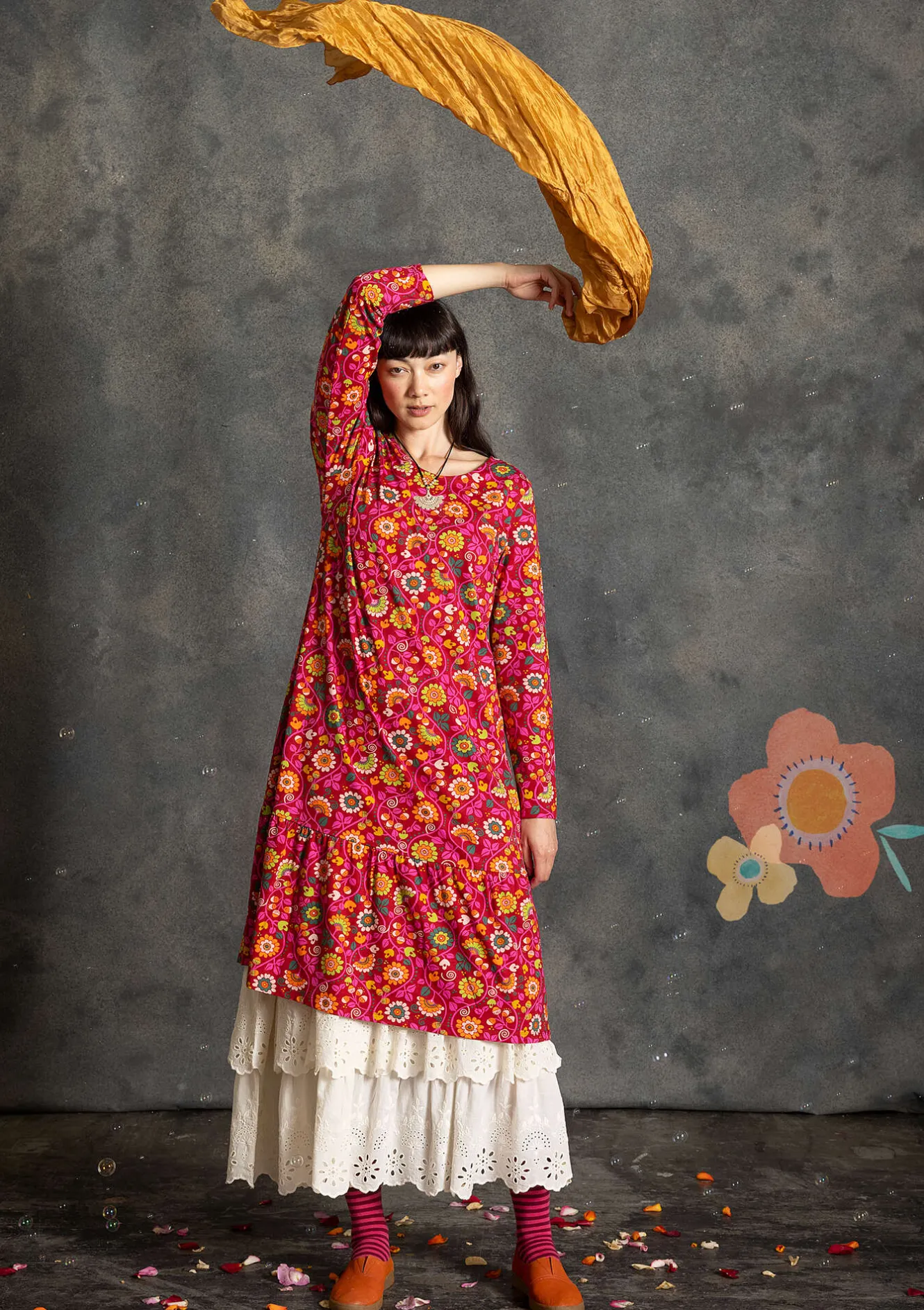 Gudrun Sjödén Trikåklänning "Rupangi" i ekologisk bomull